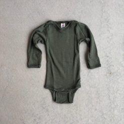 Body ullsilke Oliv GOTS-certifierad, Engel
