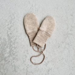 Babyvantar ullfleece – 100% ekologisk merinoull Sand, Engel